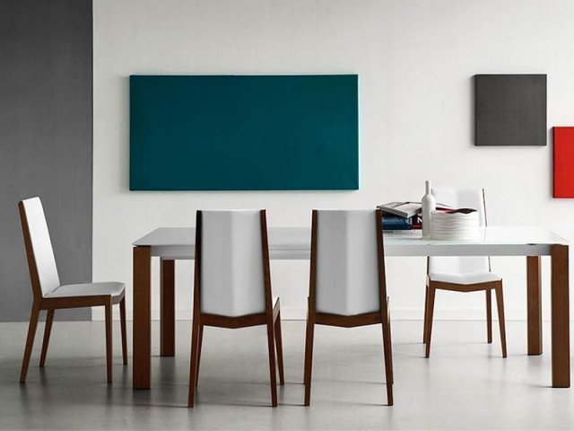 Connubia By Calligaris Eminence 160cm Extending Glass Top Table by Connubia