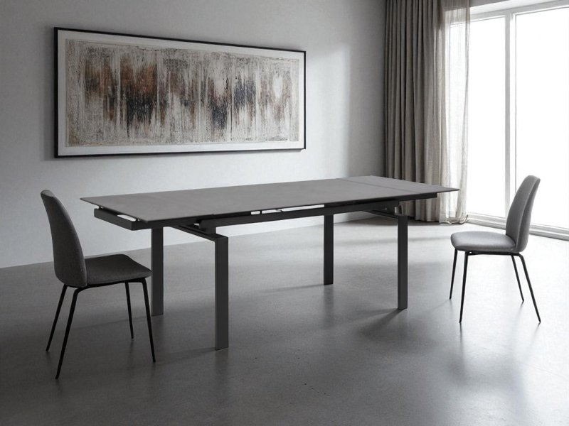 Beadle Crome Interiors Special Offers Metro Extending Dining Table Black