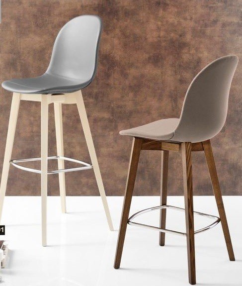Connubia By Calligaris Academy Wooden Leg Bar Stool By Connubia