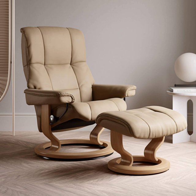 Stressless Stressless Quick Delivery Mayfair Medium Classic Base in Paloma Sand