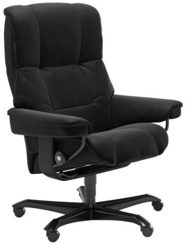 Stressless Stressless Quick Delivery Mayfair Office Medium Chair in Paloma Black