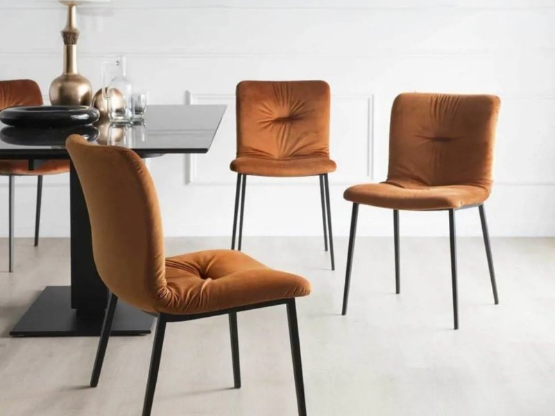 Calligaris Annie Extra Soft Padding Metal Leg Made To Order Chair By Calligaris