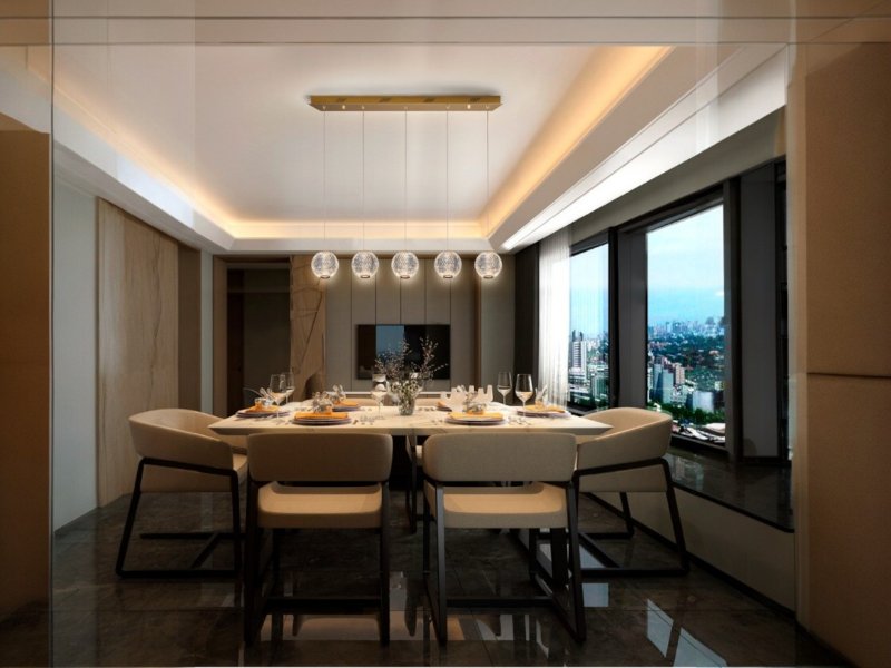 Beadle Crome Interiors Adelynn 5 in a Row Pendant Light