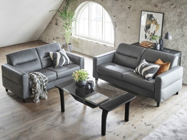 Stressless Stressless Fiona Sofa With Upholstered Arm