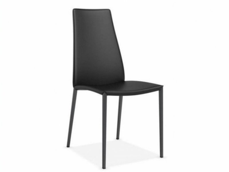 Aida Chair in Regenerated Leather By Calligaris Beadle Crome
