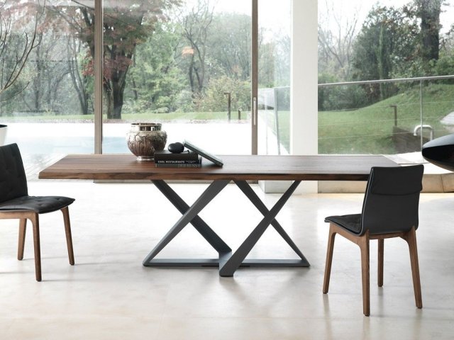 Bontempi Millennium Rectangular Wood Dining Table