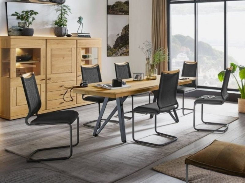 Venjakob Venjakob Lilli Plus Dining Chair With a Rhombus Optic Back
