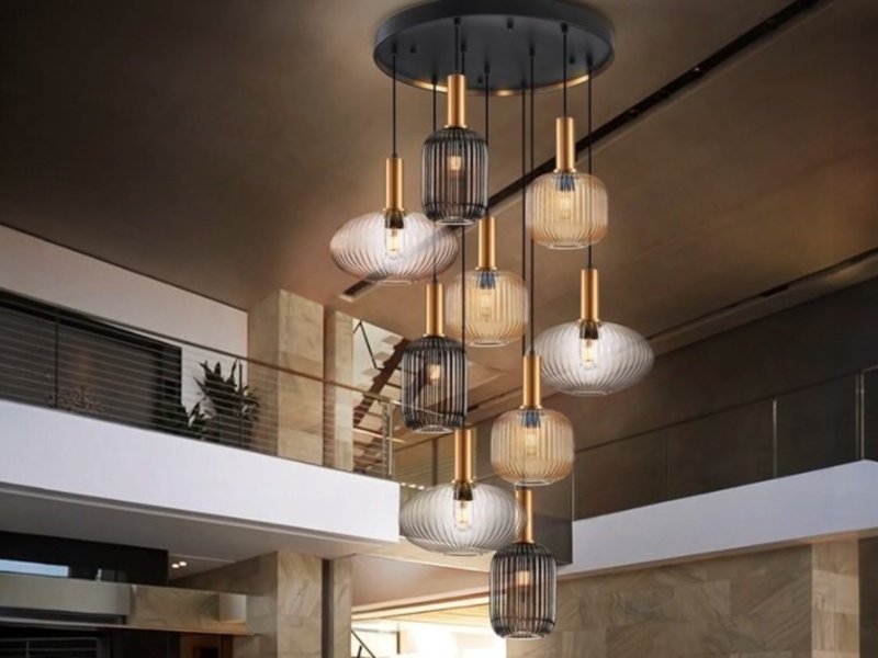 Beadle Crome Interiors Nyla 9 Lamp Light
