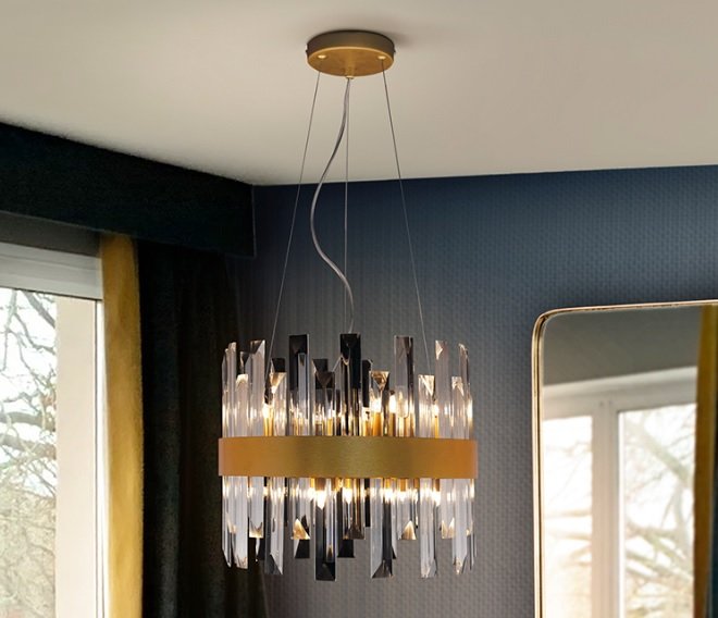 Beadle Crome Interiors Gemma 10 Light Ceiling Lamp