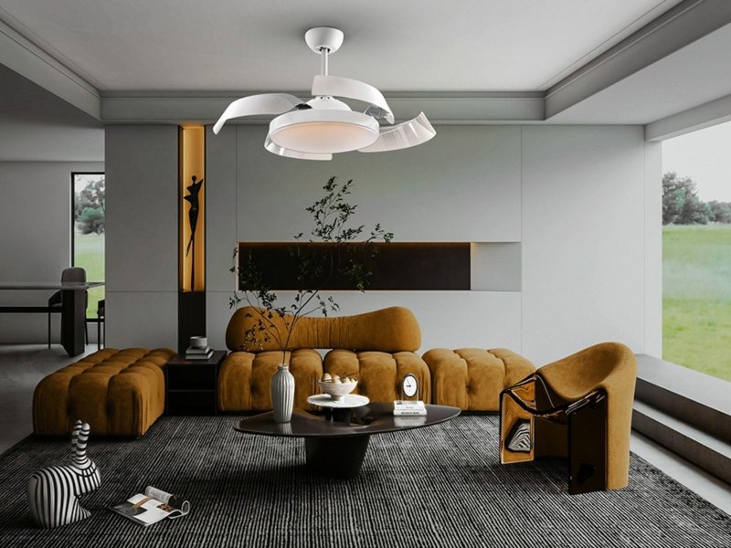 Beadle Crome Interiors Emmett Ceiling Fan Light