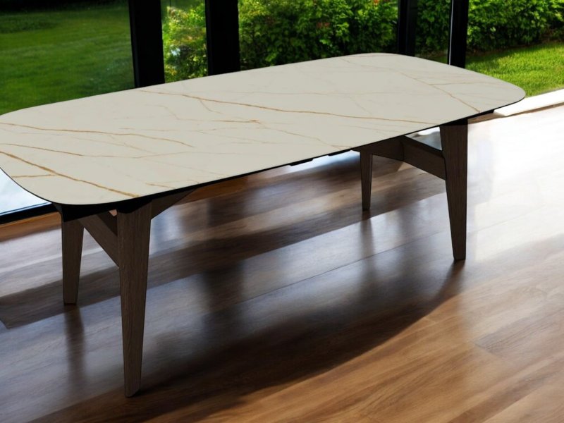 Calligaris Abrey Ceramic Elliptical MTO Top Table By Calligaris