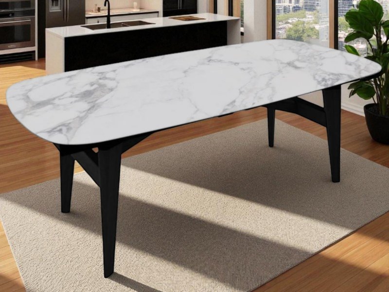 Calligaris Abrey Ceramic Elliptical MTO Top Table By Calligaris