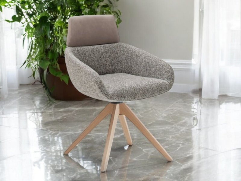 Venjakob Marleen 2333 Wooden Leg Dining Chair By Venjakob