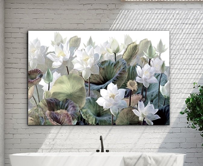 Beadle Crome Interiors Water Lilys Wall Art A