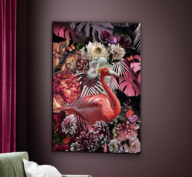 Beadle Crome Interiors Flamingo Wall Art