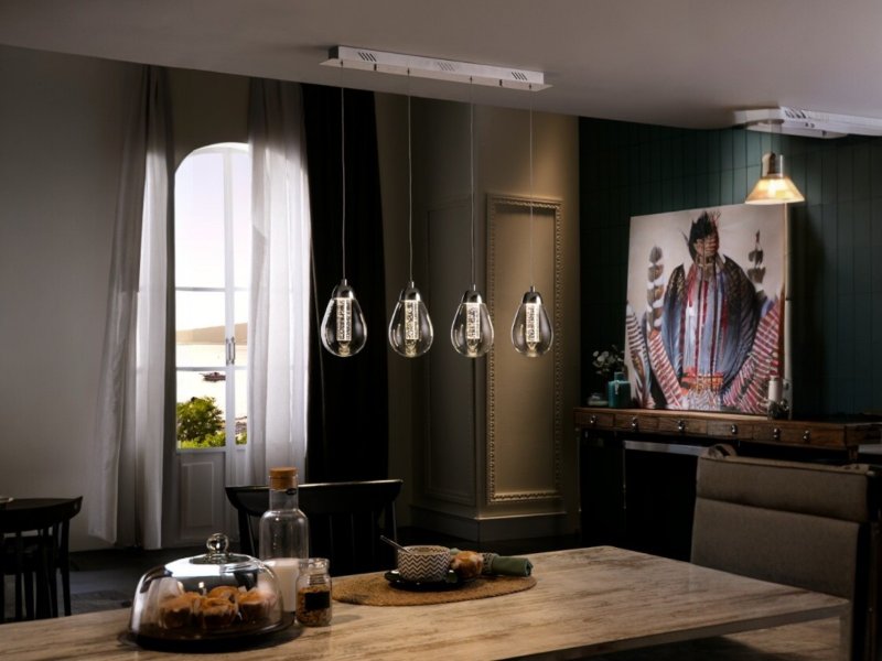 Beadle Crome Interiors Fountain 4 Bar Pendant Ceiling Light