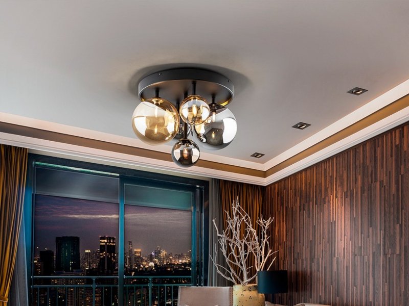 Beadle Crome Interiors Aleister Flush Ceiling Light
