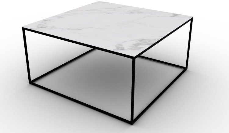 Thin white store coffee table
