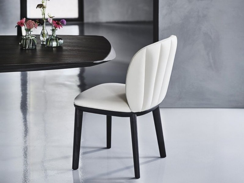 Cattelan Italia Chrishell Chair With Wooden Legs By Cattelan Italia