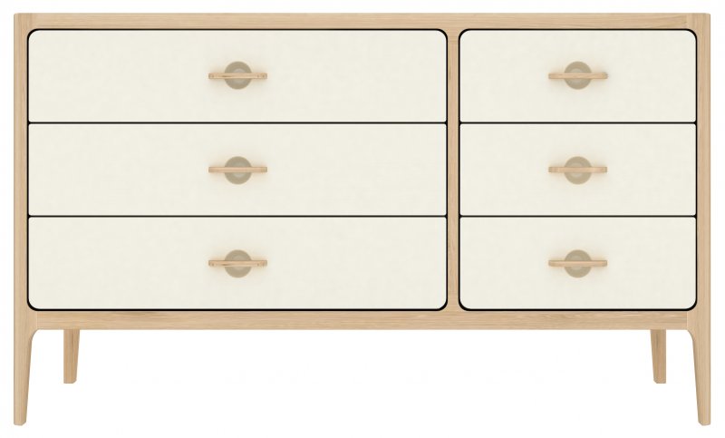 Beadle Crome Interiors Hannah Wide Chest of 6 Drawers