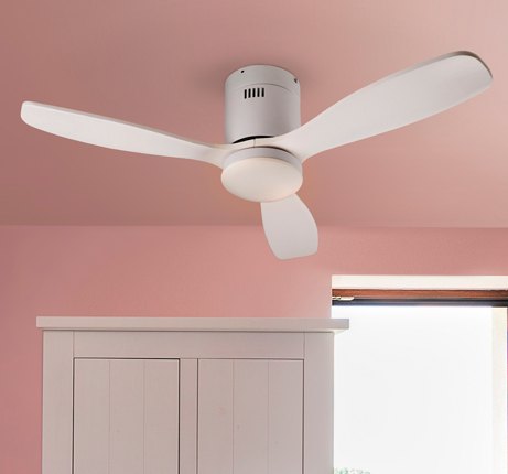 Beadle Crome Interiors Ventola Ceiling Fan Light Mini