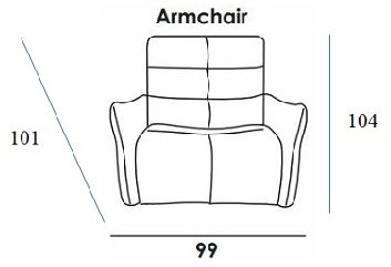 Beadle Crome Interiors Paolo Leather Armchair