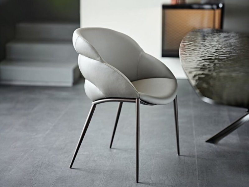 Cattelan Italia Camilla Chair With Metal Legs By Cattelan Italia