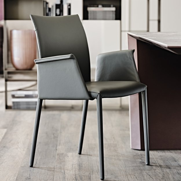 Cattelan Italia Norma Low Back With Arms Chair By Cattelan Italia