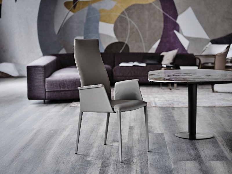 Cattelan Italia Norma High Back With Arms Chair By Cattelan Italia