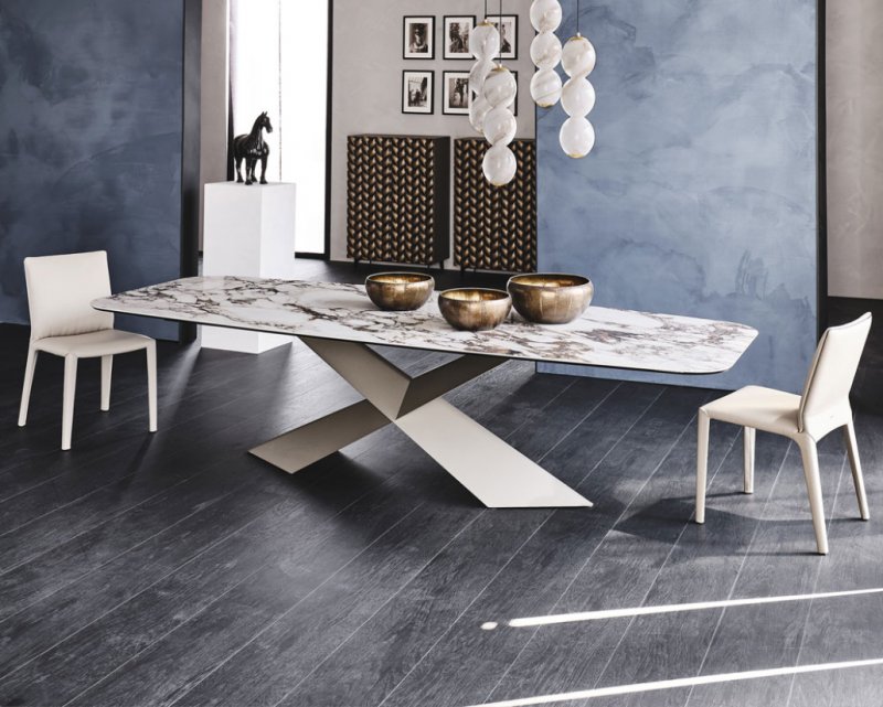 Cattelan Italia Tyron Keramik Fixed Dining Table By Cattelan Italia