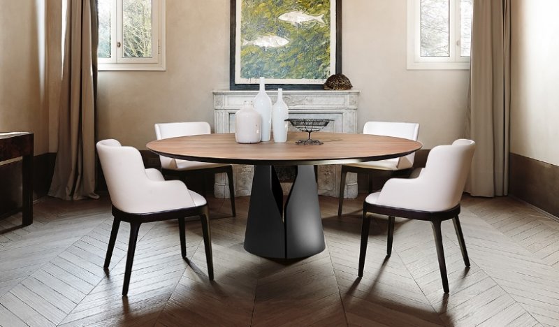 Cattelan Italia Giano Round or Oval Table By Cattelan Italia