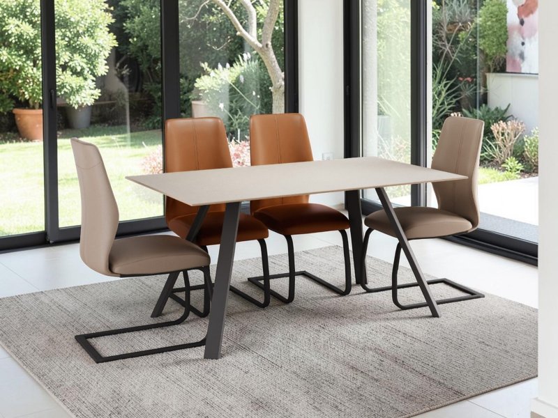 Beadle Crome Interiors Arcalia Chair With Matt Black Base