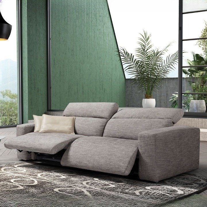 Beadle Crome Interiors Alessa Reclining Sofa Fabric