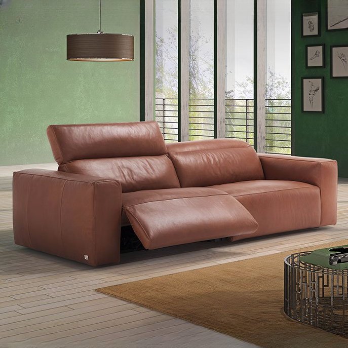 Beadle Crome Interiors Alessa Reclining Sofa Leather
