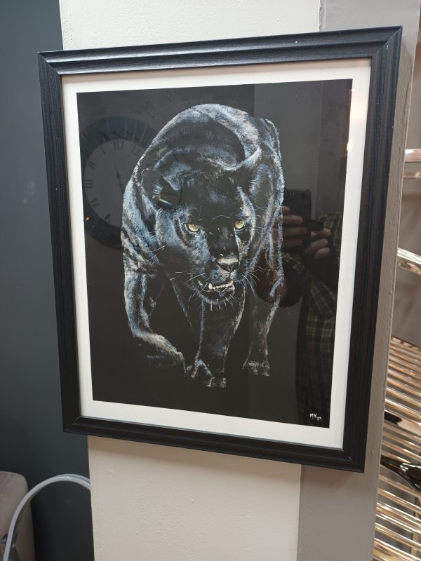 Beadle Crome Interiors Special Offers Black and White Panther Wall Art