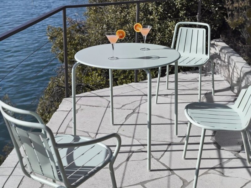Easy CB4813-FD80 E Outdoor Round Dining Table By Connubia