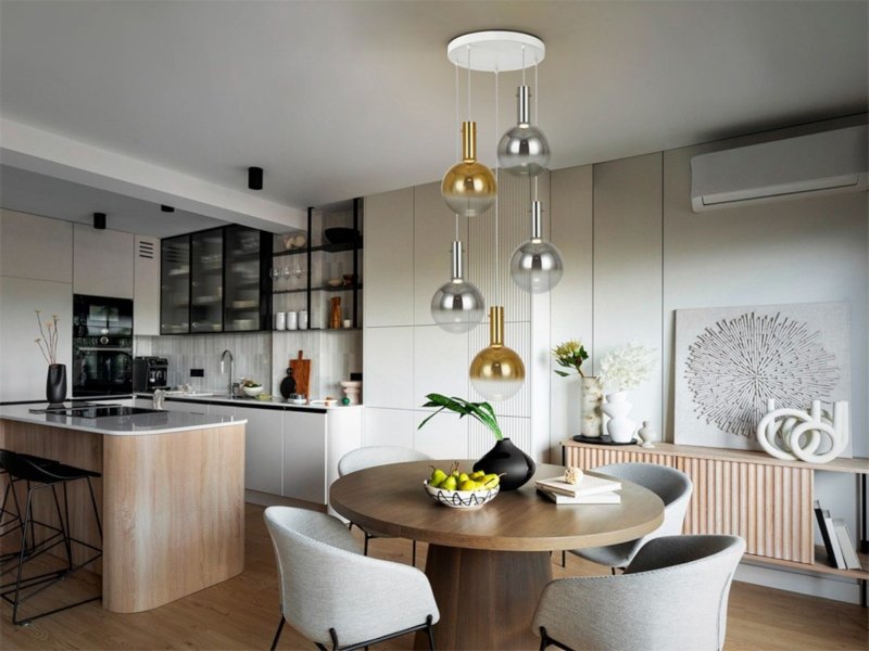 Beadle Crome Interiors Micah 5 Lamp Pendant Light