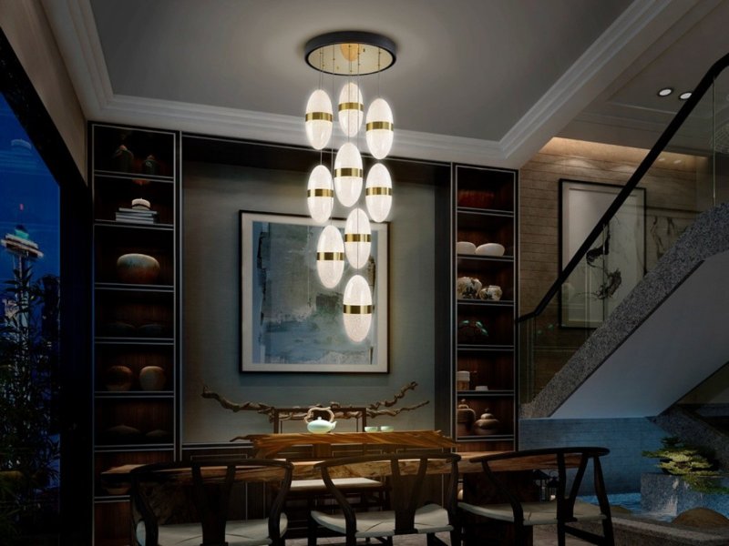 Beadle Crome Interiors Genesis 9 Lamp Ceiling Light