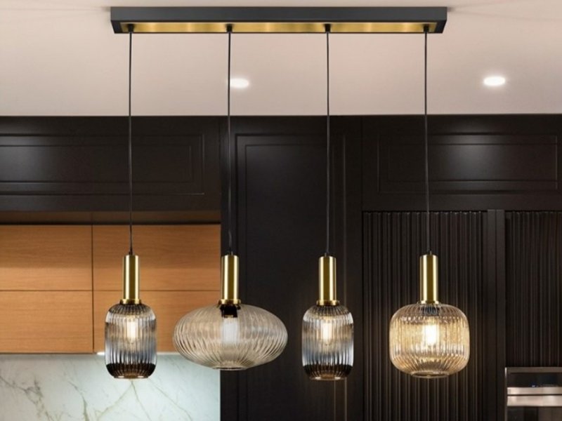 Beadle Crome Interiors Nyla 4 Lights In A Line Pendent