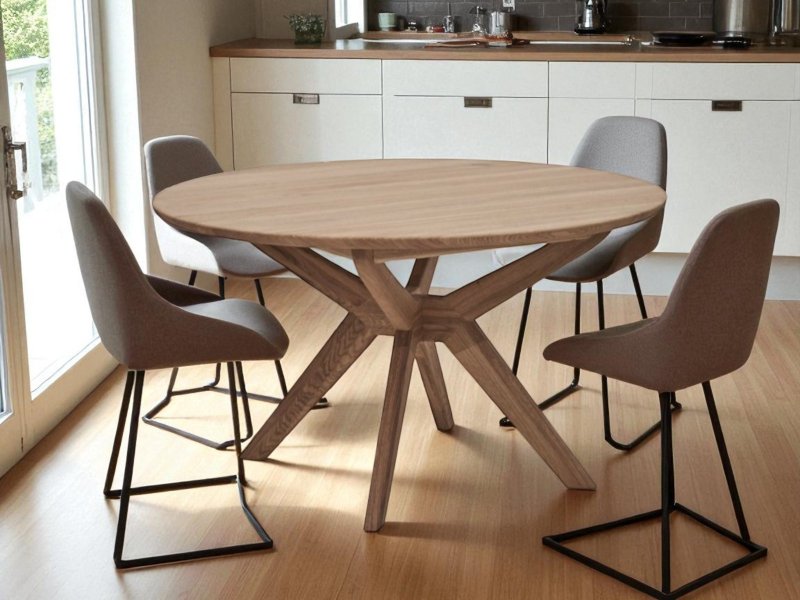 Beadle Crome Interiors Daisy Round Extending Dining Table