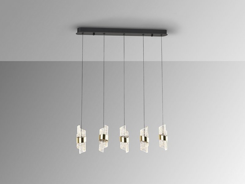 Beadle Crome Interiors Iesha 5  In A Row Pendant Light