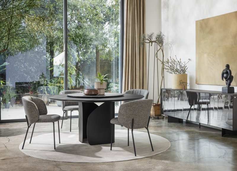 Twins Round Table CS4153-FD 140 By Calligaris - Beadle Crome Twins Round Table CS4153-FD 140 By Calligaris - Beadle Crome