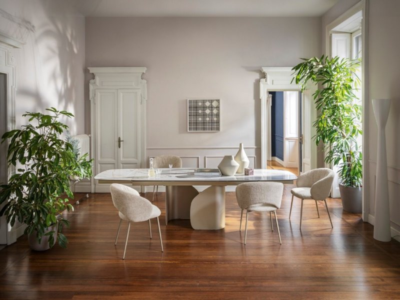 Calligaris Twins Small Extending Ceramic Table CS4153-S 165 By Calligaris