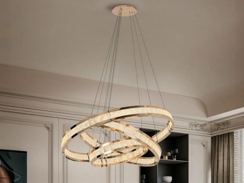 Beadle Crome Interiors Lennon 3 Ring Ceiling Light