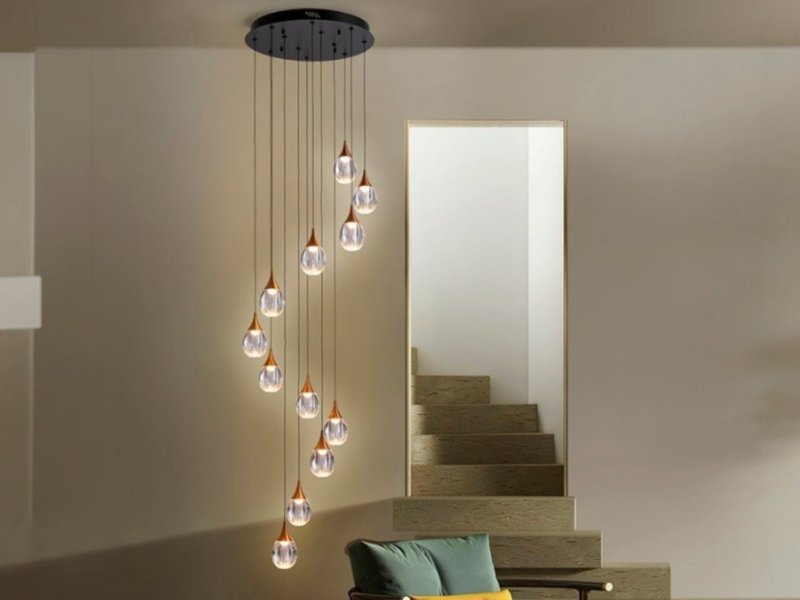 Beadle Crome Interiors Cain 12 Pendent Ceiling Light