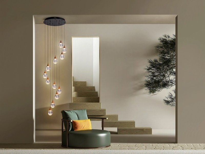 Beadle Crome Interiors Cain 12 Pendent Ceiling Light