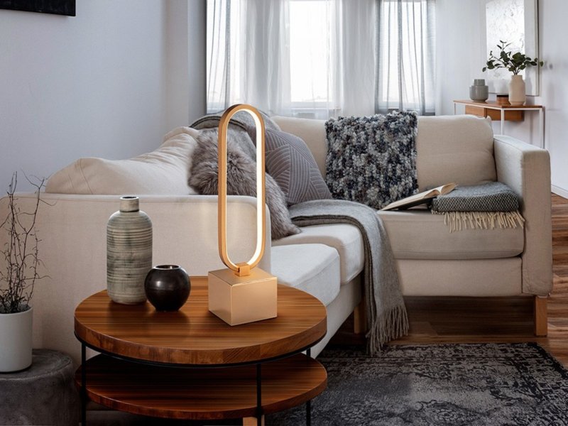 Beadle Crome Interiors Tucker Rose Gold Table Lamp