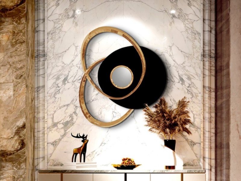 Beadle Crome Interiors Tyson Metal Bass Relieve