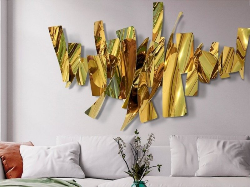 Beadle Crome Interiors Farah Metal Bass Relieve