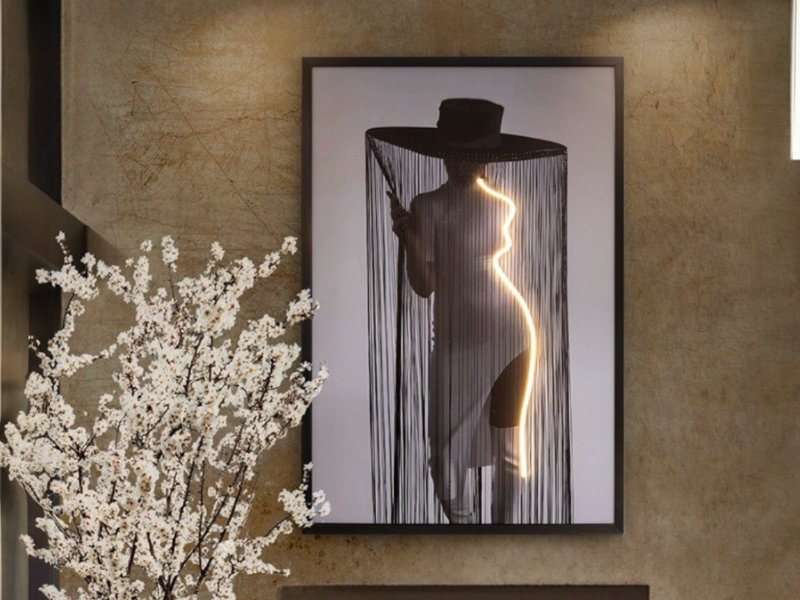 Beadle Crome Interiors Debra Wall Art With Light